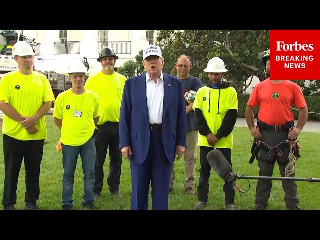 BREAKING NEWS: Trump Takes Question After Questions About Iran, Federal Reserve On White House Lawn