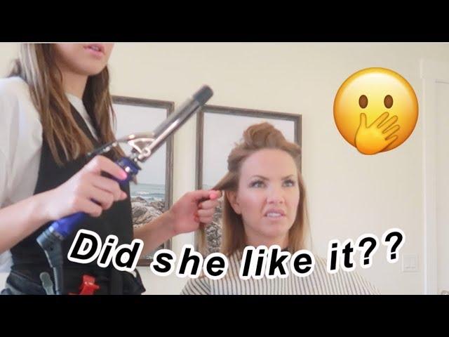 cutting my mom's hair!! | Alyssa Mikesell