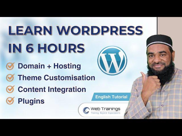 Complete WordPress Tutorial For Beginners English (Step by Step) - Full Course | 6 Hours