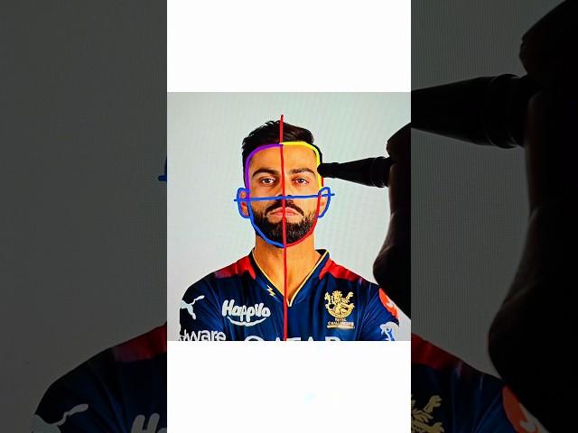 How to draw a Virat Kohli || #drawing #art #draw #viratkohli #shorts #short