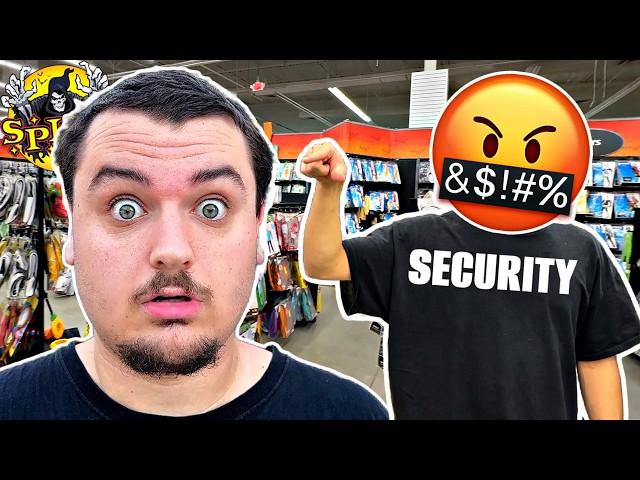 I Got KICKED OUT of Spirit Halloween By Security?! *Banned*