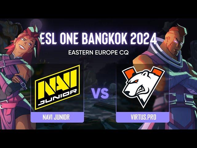 NAVI Junior проти Virtus.pro | ESL One - Bangkok: Eastern Europe Closed Qualifier