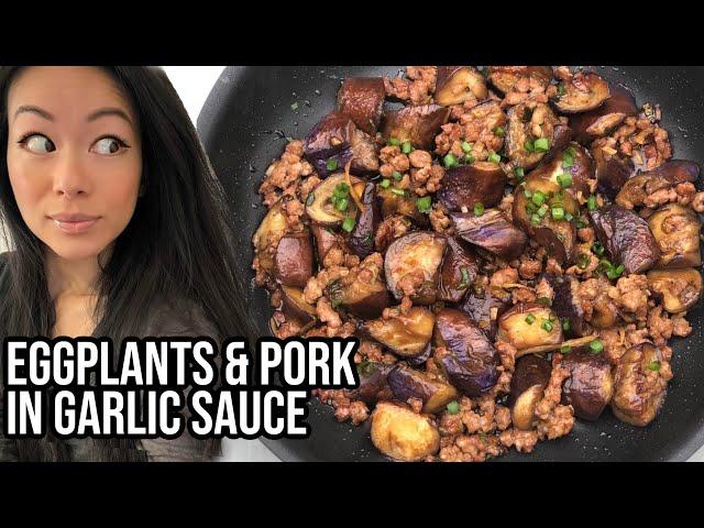  Chinese Eggplants & Minced Pork with Garlic Sauce Recipe (鱼香茄子) | RACK OF LAM