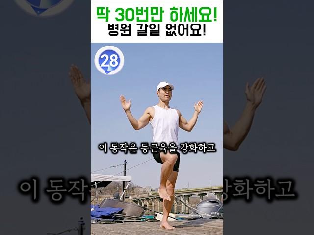 이거 딱 30번만 해보세요! 노년기에 병원갈일 없어집니다[등운동,전신,중년,건강]