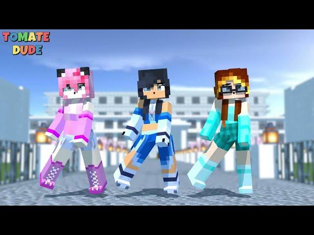 APHMAU FRIENDS  WEREWOLF DANCE CREW | CHICKEN WINGS MEME | GANGNAM STYLE | - Minecraft Animation