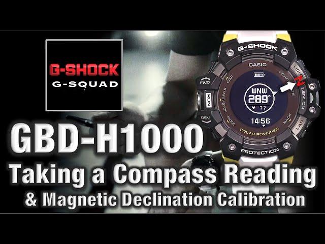 GBD-H1000 G-Shock 3475 "Direction Measurement & Calibration" Digital Compass & Readings - Tutorial