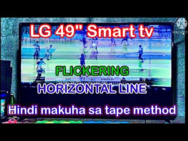 How to repair LG smart tv flickering panel problem