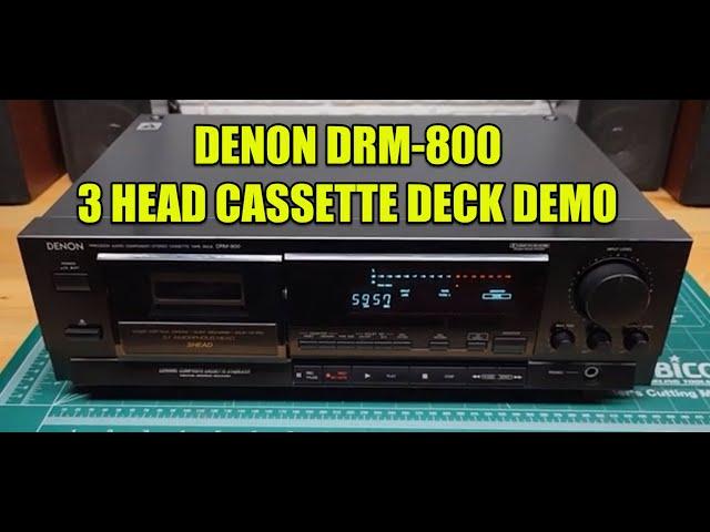 Denon DRM-800 3 Head Cassette Deck DEMO