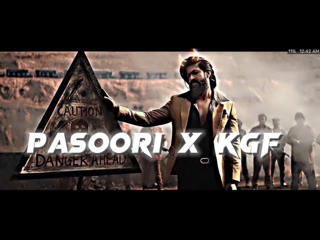 Pasoori x KGF ||Whatsapp Status|Rocky Bhai Attitude