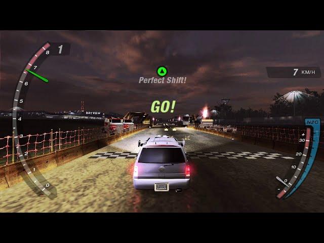 I'll get the best drag race time in NFSU2: 106, Corsa 1.8, H2, NAVIGATOR,  ESCALADE!