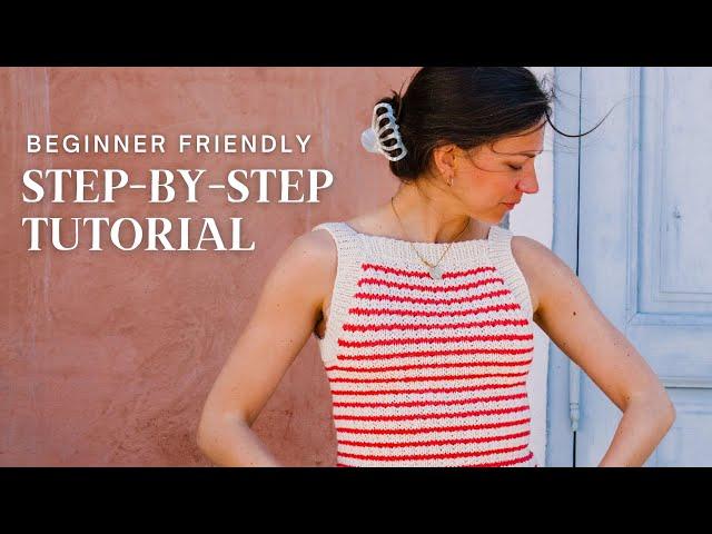 Lola Top Knit Tutorial - Beginner Friendly & Fun!