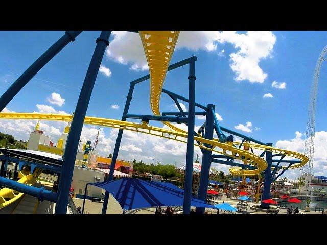 Freedom Flyer front seat on-ride HD POV @60fps Fun Spot America, Orlando