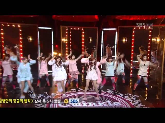 [120513] HD 1080p SNSD TTS - Twinkle 1st Win at SBS Inkigayo