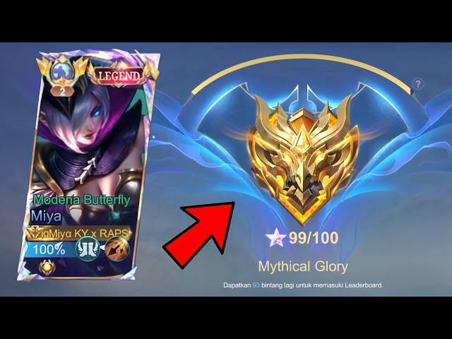 DETIK DETIK MENUJU MYTHICAL IMORTAL | DAPAT MANIAC 2X | TOP GLOBAL MIYA - MOBILE LEGENDS