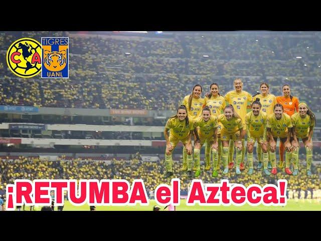 ¡IMPRESIONANTE! El Azteca se pinta de AZULCREMA - Apoyo INCONDICIONAL - América vs Tigres Femenil