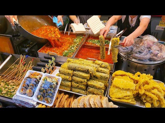 20판씩 팔리는 대파 떡볶이, 12가지 김밥, 대왕 김말이 / The Most Popular Korean Snack! Tteokbokki - Korean Food