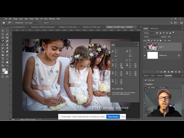How to use the eyedropper and color sampler tools: Lesson 5