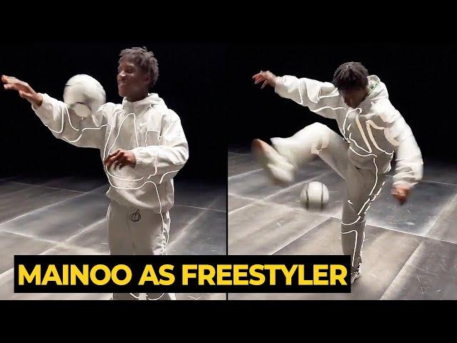 Kobbie Mainoo show off football freestyle skills in behind the scene Nike commercial | Man Utd News