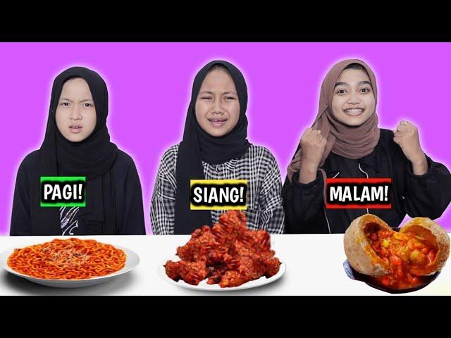 SEHARIAN MAKAN SUPER PEDAS YANG PALING KUAT DAPET HADIAH