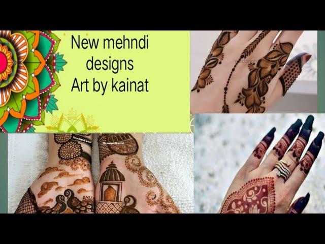 stylish mehndi designs 2024#stylish #youtube #mehndi #shortvideo #artbykainat #subscribe