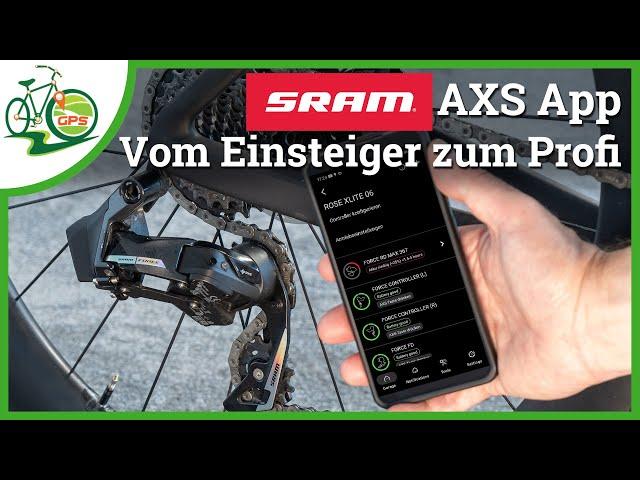 SRAM AXS App  Schaltung konfigurieren, Tasten einstellen, MicroAdjust & Co erklärt