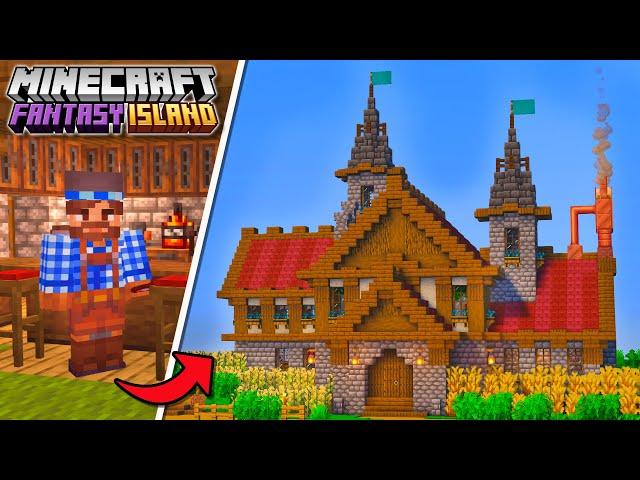 I Built A Working Tavern In Fantasy Minecraft!