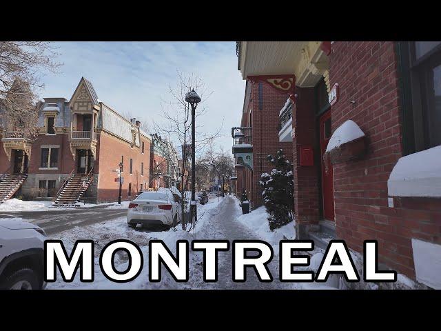 St-Henri Winter Walk - Montreal Canada - February 2025