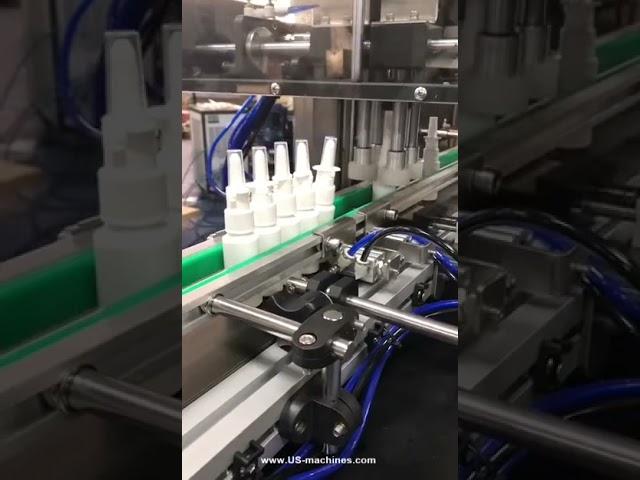 Automatic nasal spray medicine bottle filling capping machine