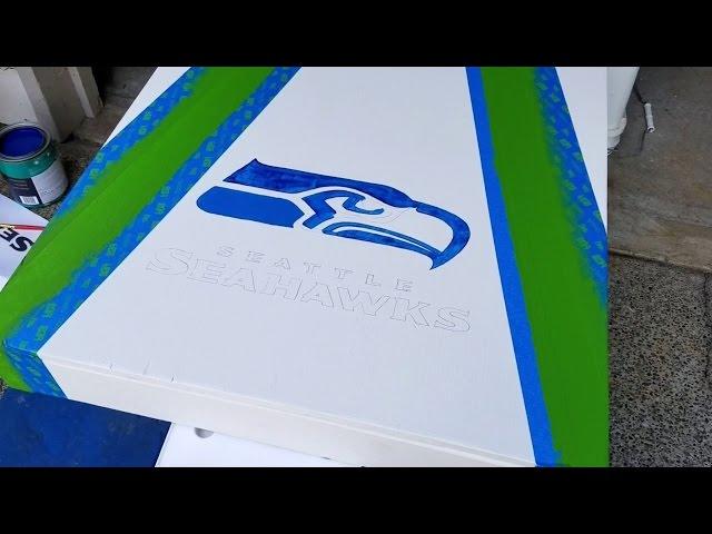 DIY: How To Make Your Own Seahawks Cornhole Set