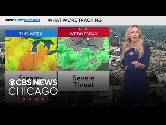 Steamy heat, severe storm threat in Chicago this week