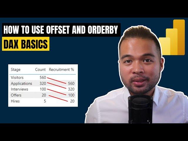 How to use OFFSET DAX function in Power BI / Get Previous Data // Beginners Guide to DAX in Power BI