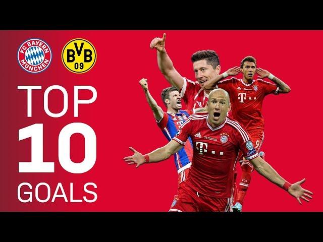 FC Bayern's Top 10 Goals vs. Borussia Dortmund