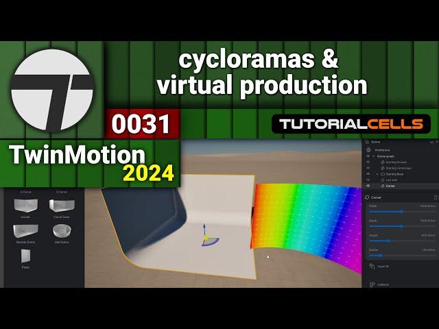 0031. cycloramas & virtual production in twinmotion 2024