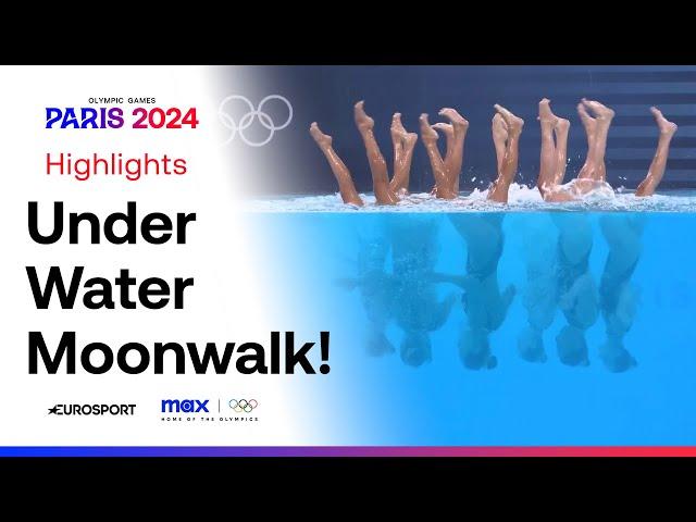 Team USA Perform to Michael Jackson's 'Smooth Criminal' ‍️ | Synchronised Swimming #Paris2024