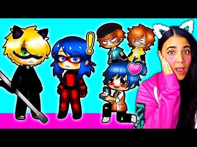 Miraculous Ladybug  Adrinette Locked In A Room With Marinette's Fanboys for 24 Hours | Gacha Club