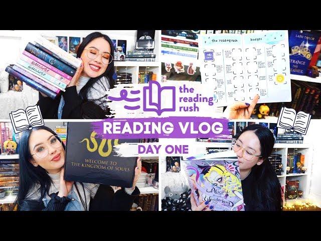 A SUCCESSFUL START TO THE READATHON | Reading Rush Day One Vlog