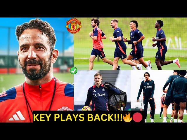 BREAKINGMan Utd Training: Ruben Amorim, Yoro, Martinez, Mainoo, Malacia injuries & return dates