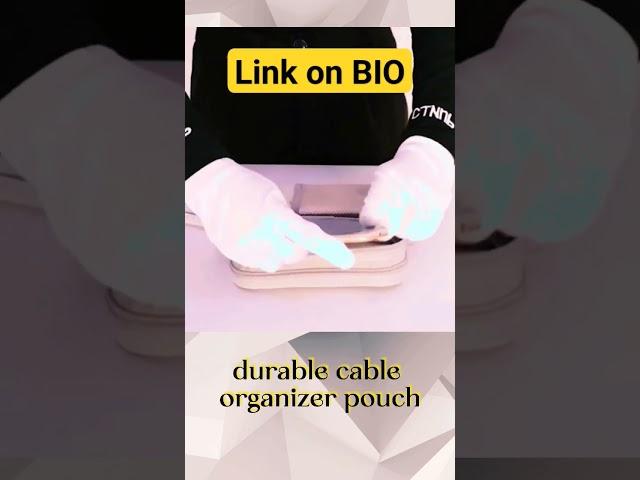 Travel Cable Organizer Pouch Electronic Accessoires Carry Case Portable Waterproof Double Layers