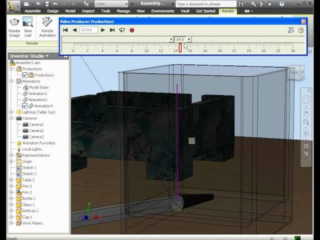 AutoDesk Inventor Video Tutorial - Inventor Studio Video Producer by Video-Tutorials.net