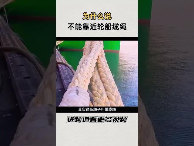 为什么说千万不要靠近轮船的缆绳#知识 #趣闻 #历史