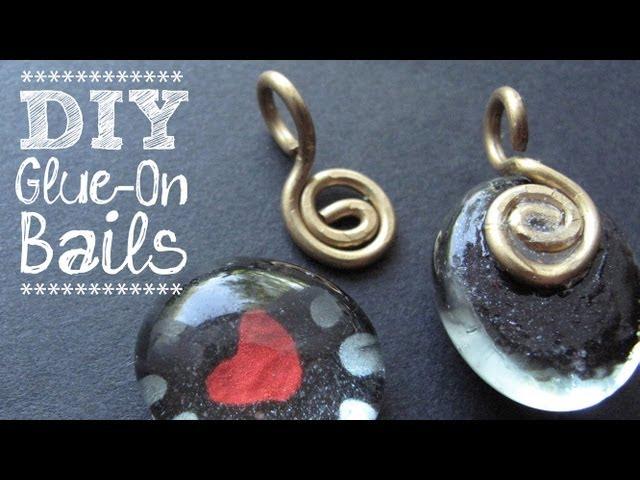 DIY Bails - How to Make Glue-on Bails for Scrabble Tile Pendants, etc