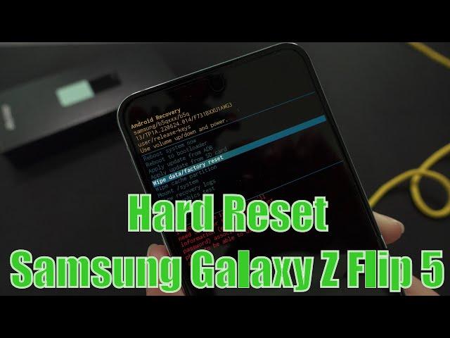 How To Hard Reset Samsung Galaxy Z Flip 5