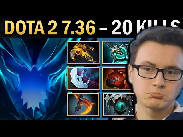 Terrorblade Gameplay Miracle with Tarrasque and 20 Kills - Dota 7.36