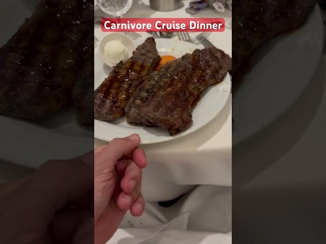 Carnivore Cruise Dinner #carnivore #carnivorediet #royalcaribbean #cruising