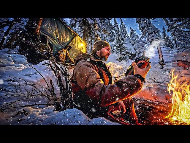 3 DAYS ALONE IN THE MOUNTAIN TAIGA WITHOUT A TENT LYNX HUNTING! SOLO SURVIVAL IN THE MOUNTAINS