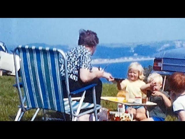 A Holiday In Devon In The 1970s From An 8mm Cine Film. 1970s England.