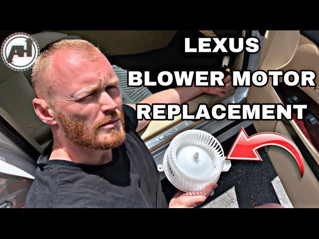 AC BLOWER MOTOR REPLACEMENT: Step by step install of Lexus IS350 blower fan.