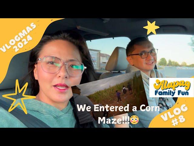 We Entered a Corn Maze!!! +| Vlogmas #8 Game day!  Alapag Family Fun