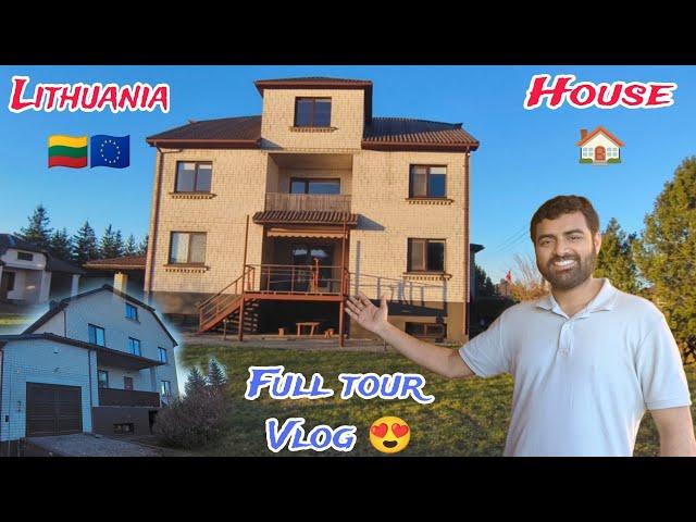 Lithuania House Tour Full Vlog in Hindi  | One Bed in Room 200€ per Month in Kansas Lithuania