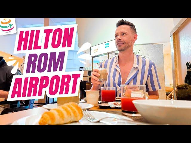 Hilton Flughafen Rom, Mini-Hotelrundgang mit Executive Lounge und Frühstück | YourTravel.TV